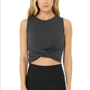 alo cover tank anthracite grey L BNWT